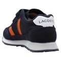 Child Navy/Orange Partner Velcro Trainers (10-1) 52370 by Lacoste from Hurleys