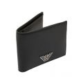 Mens Black Smooth Bifold Wallet 83113 by Emporio Armani from Hurleys