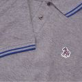 Mens Grey Tipped Reg Fit S/s Polo Shirt 24044 by PS Paul Smith from Hurleys