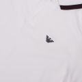 Mens White Double Tipped S/s Polo Shirt 45685 by Emporio Armani from Hurleys