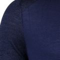 Mens Navy Cambell Crew Knitted Jumper
