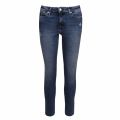 Womens Hermitage Blue CKJ 001 Super Skinny Split Hem Jeans 39013 by Calvin Klein from Hurleys