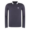 Athleisure Mens Black Pilsy Tipped L/s Polo Shirt 28166 by BOSS from Hurleys