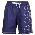 Boss Mens Navy Killifish Big Logo Swim Shorts 69963 by BOSS from Hurleys