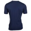 Mens Navy Small Logo S/s Tee Shirt 66195 by Franklin + Marshall from Hurleys