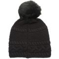 Womens Black Cable Knit Oversized Beanie Hat 62385 by UGG from Hurleys