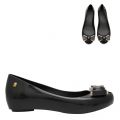 Vivienne Westwood Womens Black Ultragirl Bow Orb Shoes 73232 by Melissa from Hurleys
