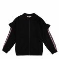 Junior Black Gaycie Tape Frill Sweat Jacket 45803 by Kenzo from Hurleys