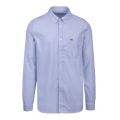 Mens Hemisphere Blue Oxford L/s Shirt 85416 by Lacoste from Hurleys