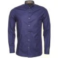 Mens Blue Bigidea Micro Dobby L/s Shirt 9767 by Ted Baker from Hurleys