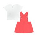 Infant Coral Top & Dungaree Dress Set 85112 by Mayoral from Hurleys