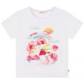 Girls White Candy World S/s T Shirt 104445 by Billieblush from Hurleys