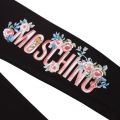 Girls Black Roses Toy Leggings 90672 by Moschino from Hurleys
