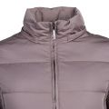 Womens Taupe Fur Hooded Down Jacket 70249 by Armani Jeans from Hurleys