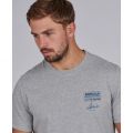 Mens Grey Marl Signature S/s T Shirt 95664 by Barbour Steve McQueen Collection from Hurleys