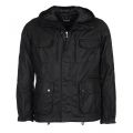 Mens Black Delta Waxed Jacket 12004 by Barbour International from Hurleys