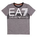 Boys Grey Large Logo S/s T Shirt 48179 by EA7 from Hurleys