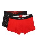 Mens Red/Black Trunk Brother Pack 95402 by HUGO from Hurleys