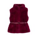 Girls Ruby Belted Faux Fur Gilet 48426 by Mayoral from Hurleys