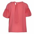 Pink Whip Crepe Light Puff Sleeve Top 41984 by French Connection from Hurleys