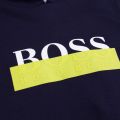 Boys Covered Logo Hooded Sweat Top 76438 by BOSS from Hurleys