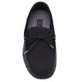 Mens Black & Graphite Braided Lace Lux Loafers 21601 by Swims from Hurleys