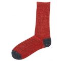 Mens Red/Navy Houghton Socks 12366 by Barbour from Hurleys