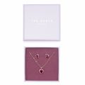 Womens Rose Gold/Red Hadeya Crystal Heart Gift Set 40611 by Ted Baker from Hurleys
