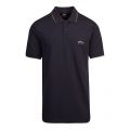 Athleisure Mens Dark Blue Paul Curved S/s Polo Shirt 81120 by BOSS from Hurleys