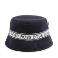 Baby Navy Reversible Bucket Hat 85228 by BOSS from Hurleys