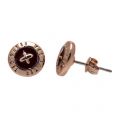 Womens Rose Gold & Burgundy Eisley Studs 66781 by Ted Baker from Hurleys
