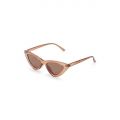 Womens Brown Stone Vibreatrica Sunglasses 106041 by Vila from Hurleys