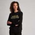 Womens Black Rally Overlayer Sweat Top 56284 by Barbour International from Hurleys