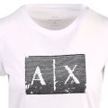 Womens White Sequin Detail S/s T Shirt 108099 by Armani Exchange from Hurleys