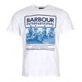 Mens White Arc S/s T Shirt 92233 by Barbour International from Hurleys