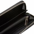 Womens Black Couture Logo Large Zip Around Purse 41734 by Versace Jeans from Hurleys