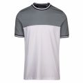Mens Pale Green Silva Paneled S/s T Shirt 36052 by Ted Baker from Hurleys