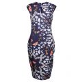 Womens Mid Blue Kairra Kyoto Gardens Midi Dress 14043 by Ted Baker from Hurleys