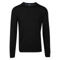 Athleisure Mens Black Raio_1 Wool Crew Neck Knitted Top 45196 by BOSS from Hurleys