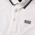 Boys White Branded S/s Polo Shirt 37338 by BOSS from Hurleys