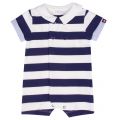 Baby Navy Striped Short Romper 40047 by Mayoral from Hurleys