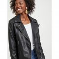 Womens Black Vicara Coated Jacket 90142 by Vila from Hurleys