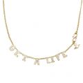 Womens Gold/White Get A Life Pendant Necklace 82465 by Vivienne Westwood from Hurleys