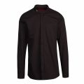 Mens Black Everitt Stand Collar Extra-Slim Fit L/s Shirt 74200 by HUGO from Hurleys