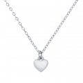 Womens Silver Hara Heart Pendant Necklace