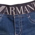 Baby Blue Wash Branded Waistband Jeans 6462 by Armani Junior from Hurleys