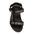Womens Black Logo Strap Chunky Sandals 85932 by Versace Jeans Couture from Hurleys