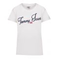 Womens Snow White Vintage Script S/s T Shirt 50241 by Tommy Jeans from Hurleys