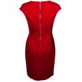 Womens Red Fitted Dress