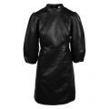 Womens Black Vipumida Faux Leather Dress 58873 by Vila from Hurleys